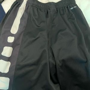 Nike elite black and white classic shorts